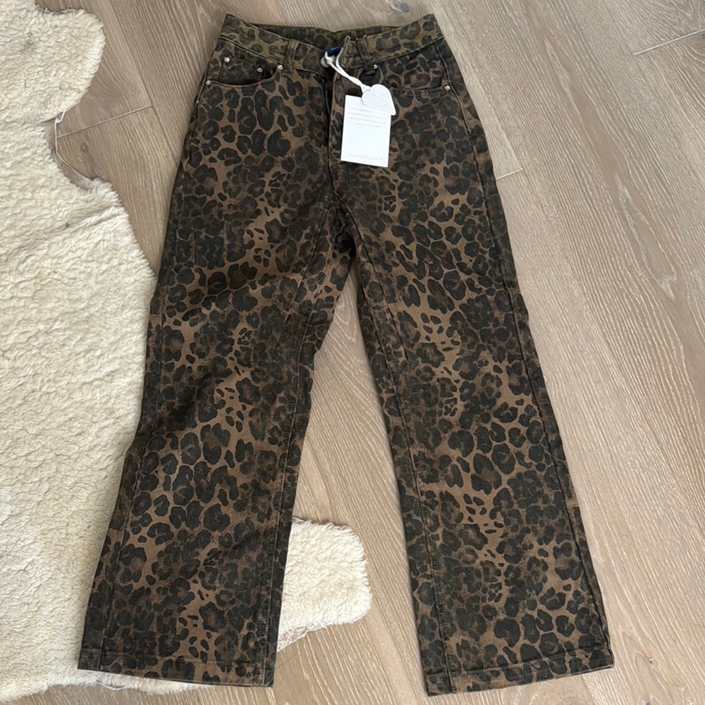 Aelfric Eden Leopard Print Women's NWT Jeans